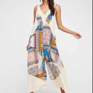 Beautiful Free People Multicolor Patchwork Jumpsuit!